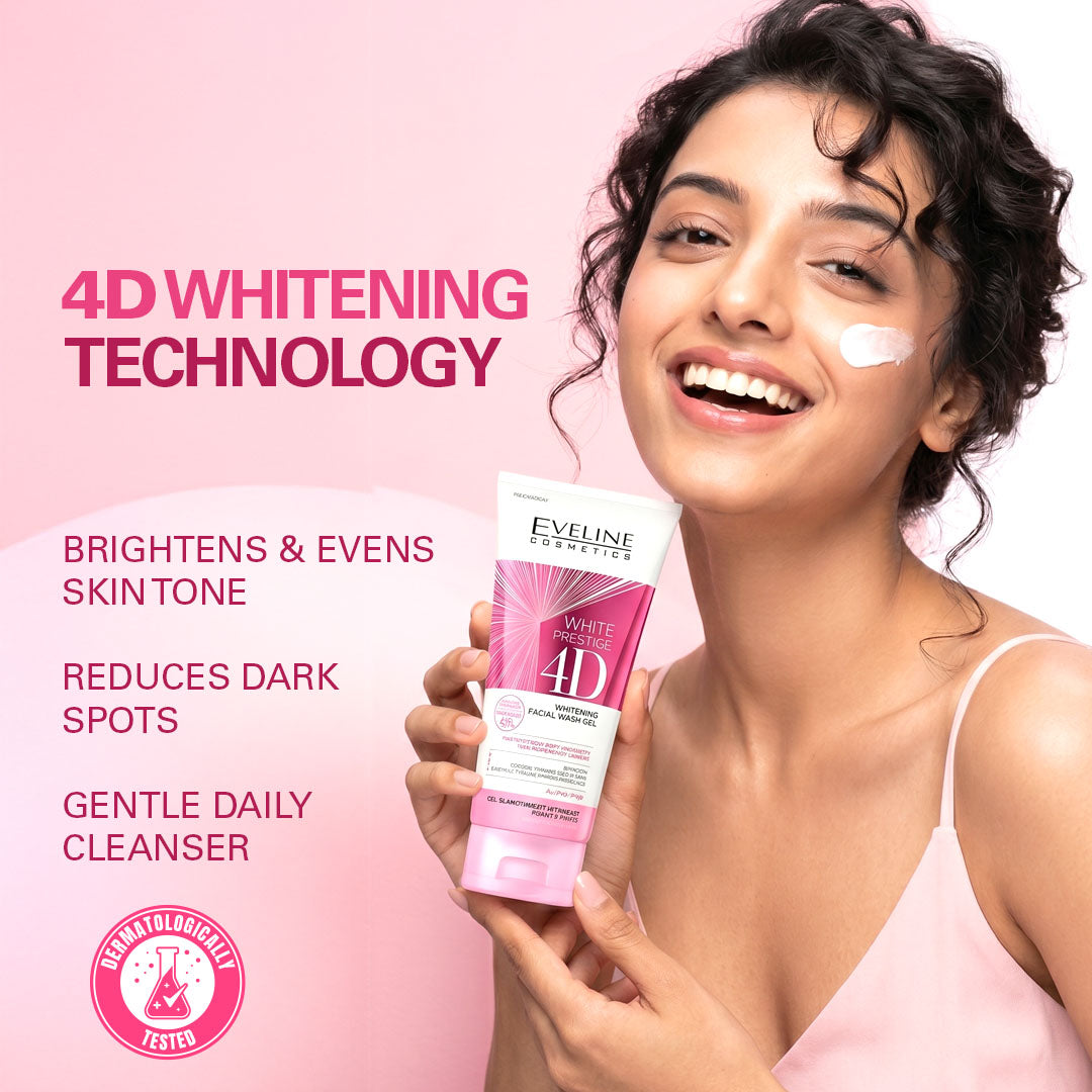 White Prestige 4D Whitening Facial Wash Gel