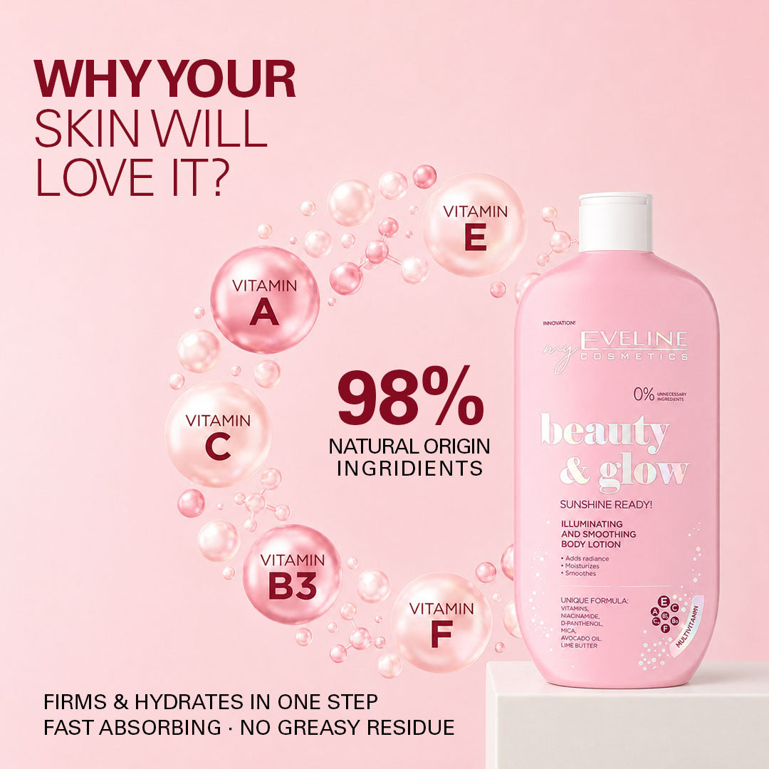 Eveline Cosmetics Beauty & Glow Illuminating And Smoothing Body Lotion 350 ml