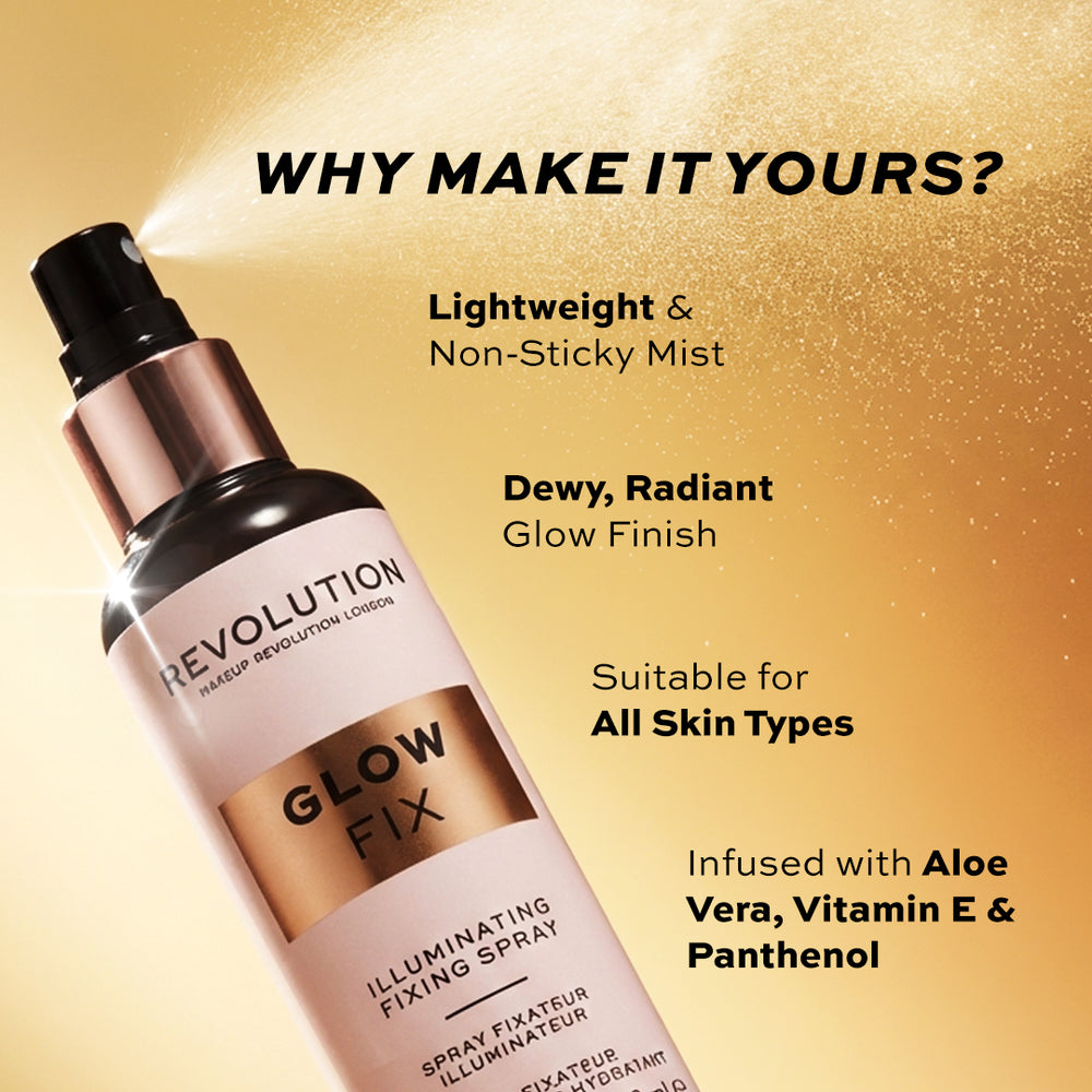 Makeup Revolution Glow fix Illuminating Fixing Spray