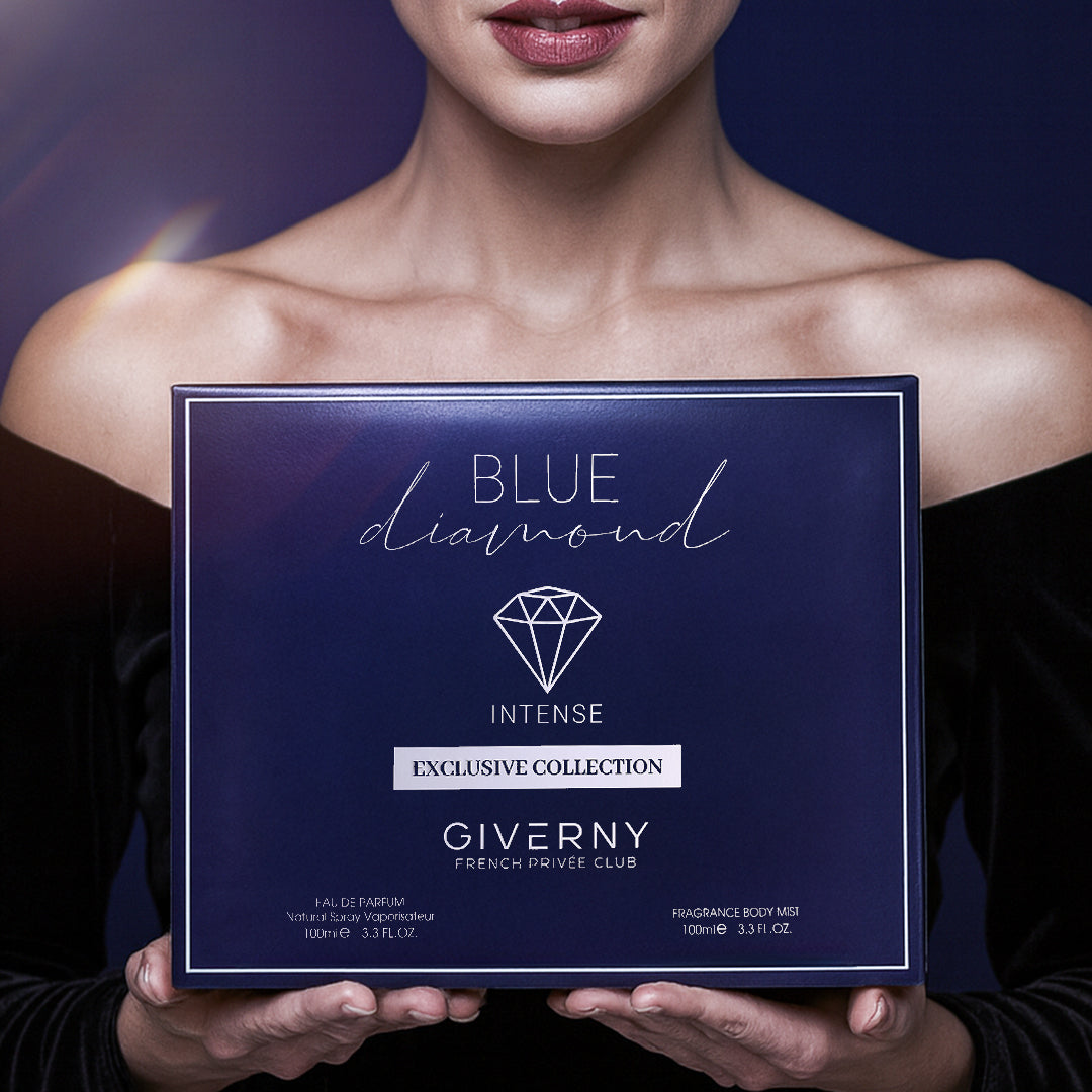 Blue Diamond Gift Set – 2 Pcs | Eau De Parfum 100ml & Body Mist - 100 ml