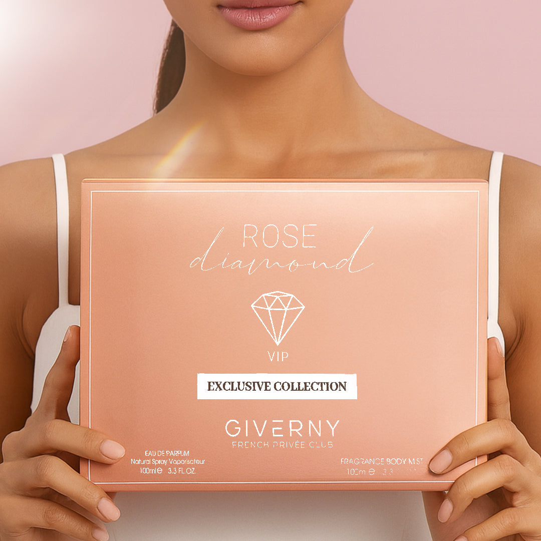 Rose Diamond Gift Set – 2 Pcs | Eau De Parfum 100ml & Body Mist - 100 ml