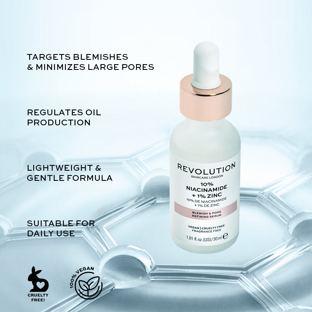 Revolution Skincare Blemish and Pore Refining Serum - 10% Niacinamide + 1% Zinc