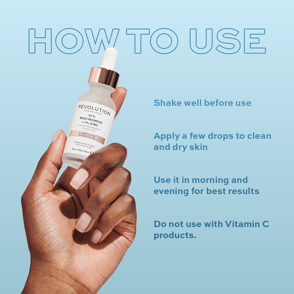 Revolution Skincare Blemish and Pore Refining Serum - 10% Niacinamide + 1% Zinc