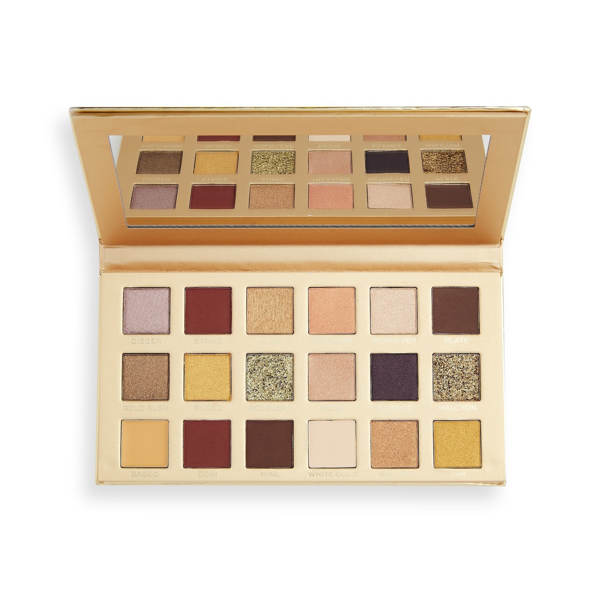 Makeup Revolution Pro 24k Gold Eyeshadow palette - HOK Makeup