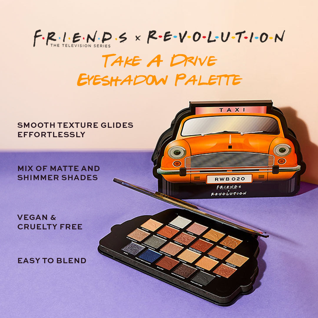 Friends X Makeup Revolution Take A Drive Eyeshadow Palette