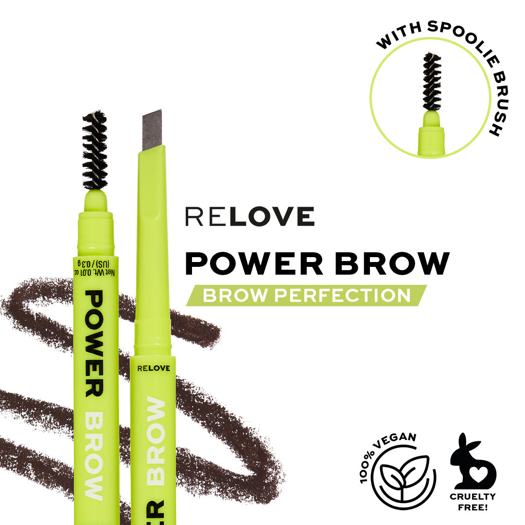 Revolution Relove Power Brow Pencil - Dark Brown