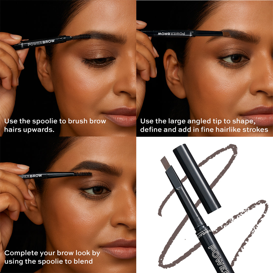 Revolution Relove Power Brow Pencil - Dark Brown