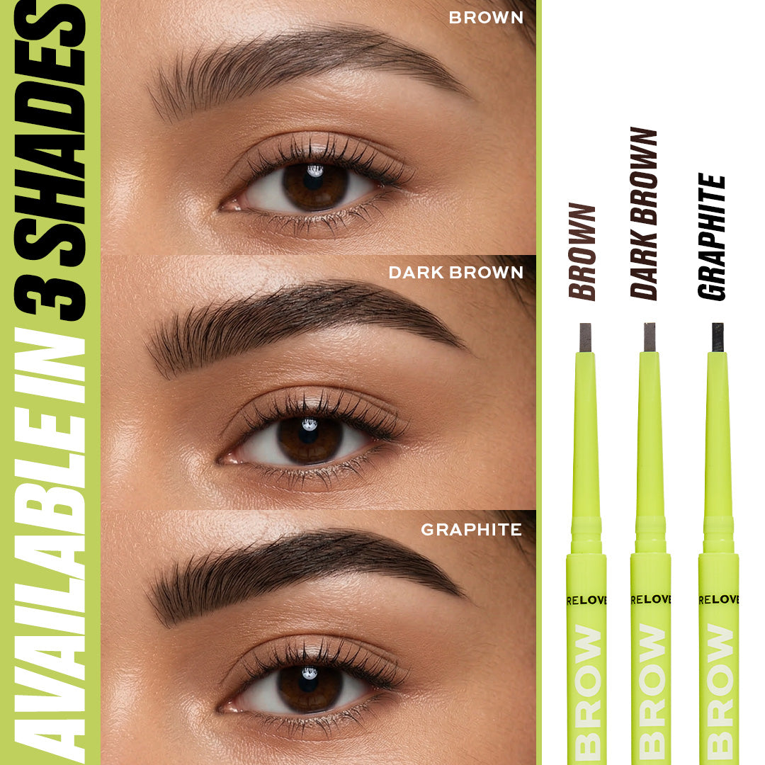 Revolution Relove Blade Brow Pencil - Dark Brown