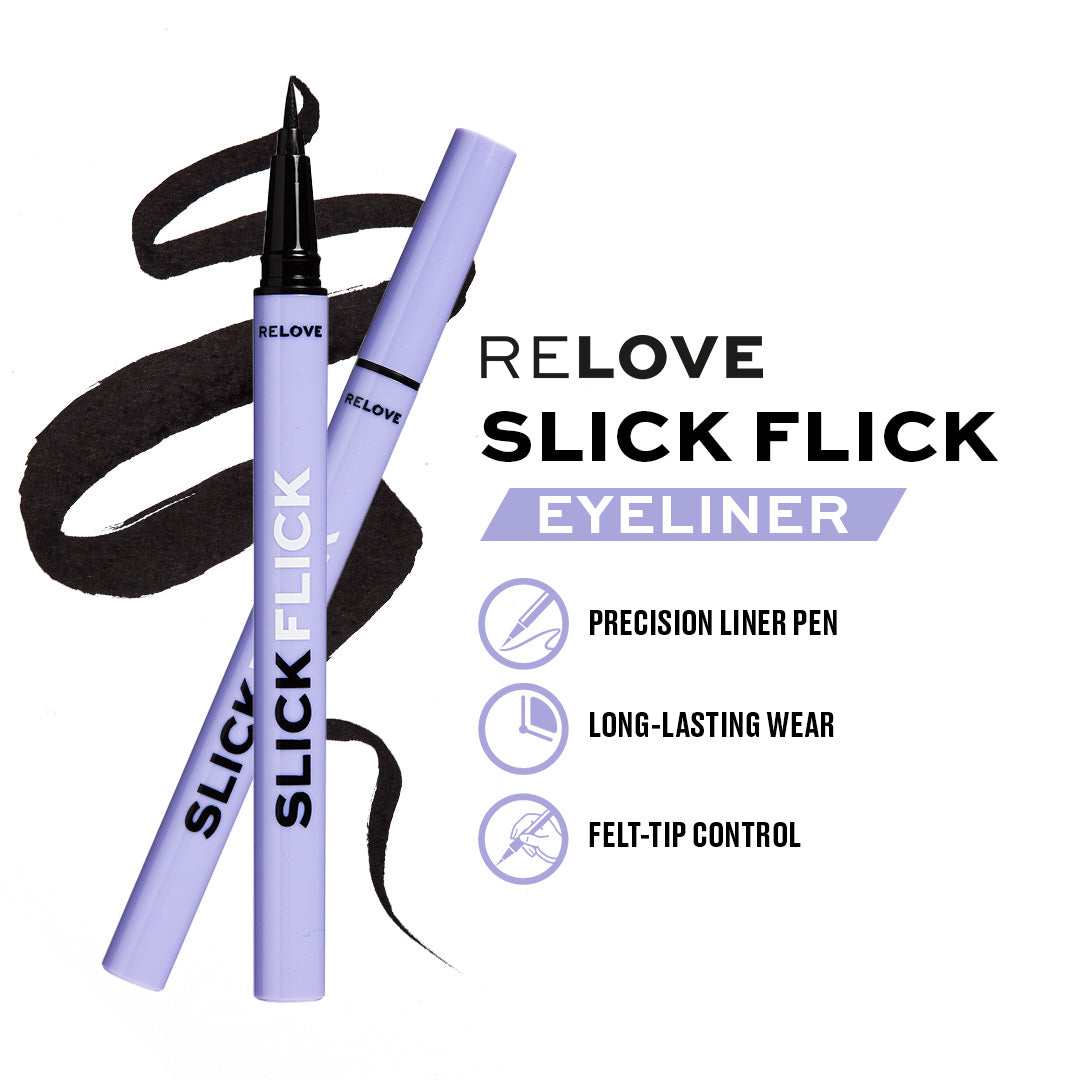 Revolution Relove Slick Flick Eyeliner Black
