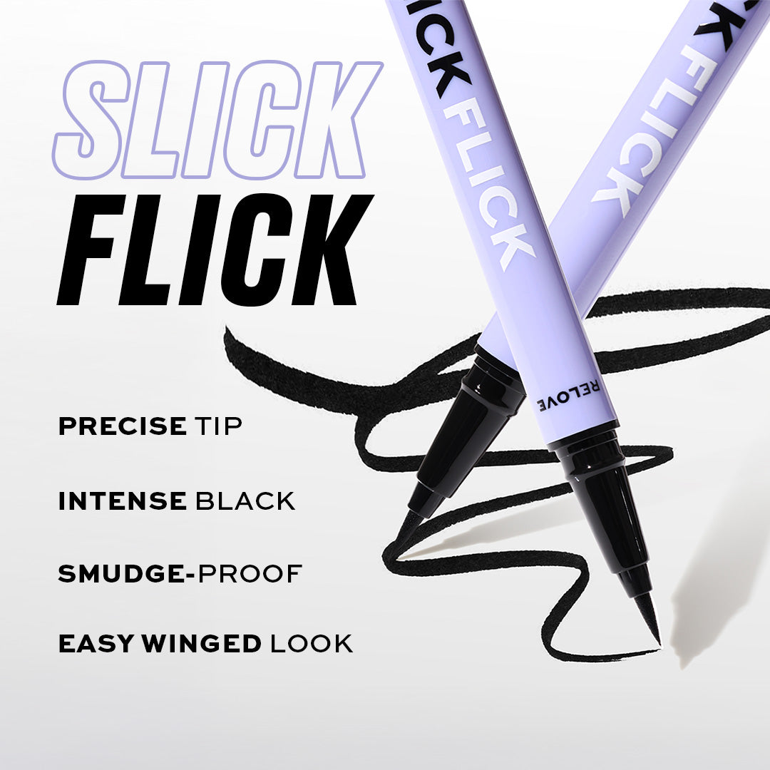 Revolution Relove Slick Flick Eyeliner Black