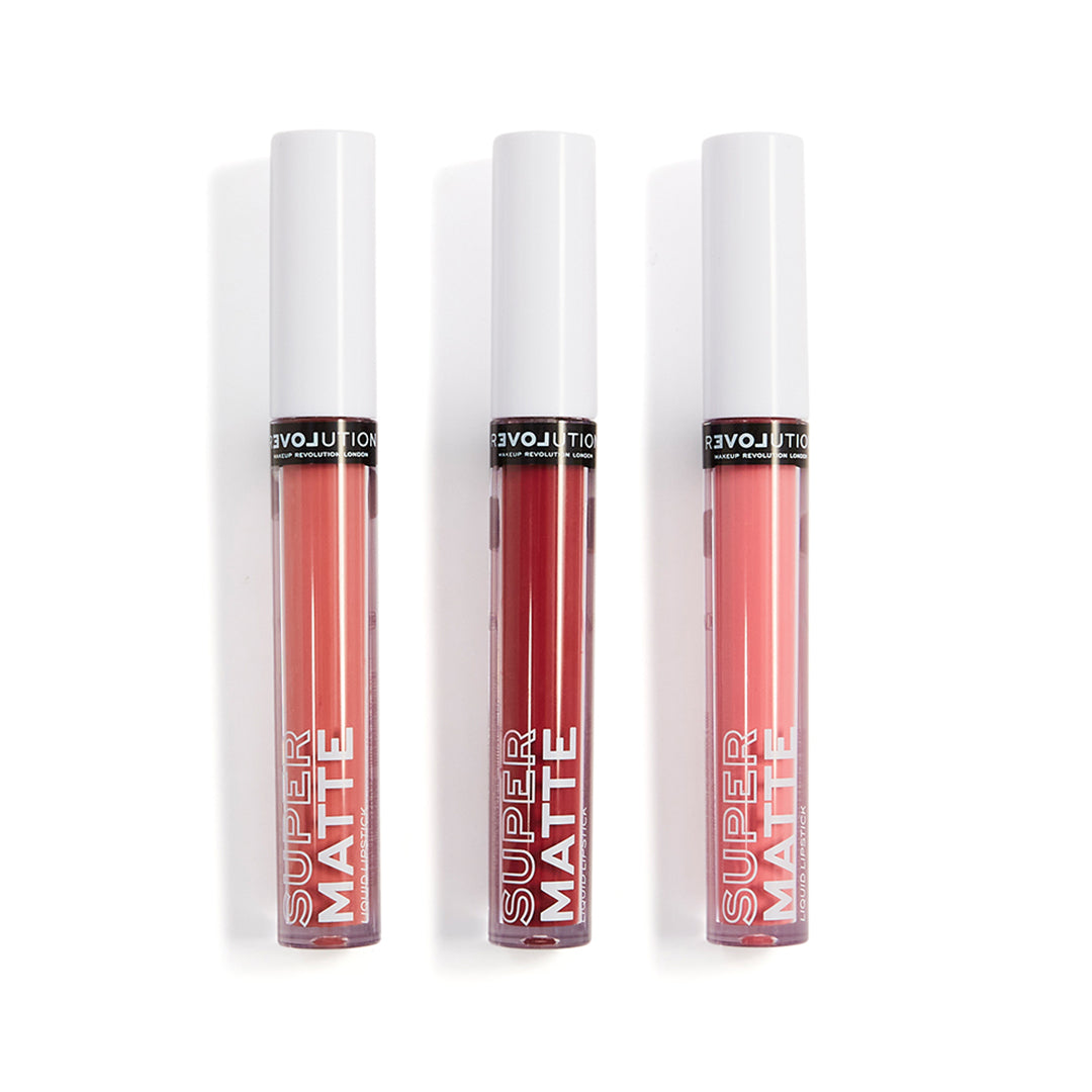 Revolution Relove Supermatte Liquid Lip Set Kiss