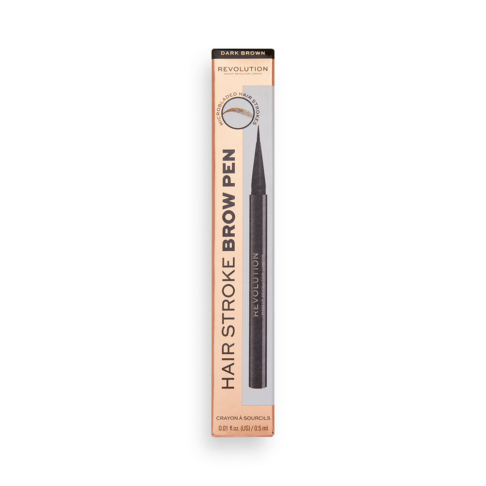 Makeup Revolution Hair Stroke Eyebrow Pen Dark Brown