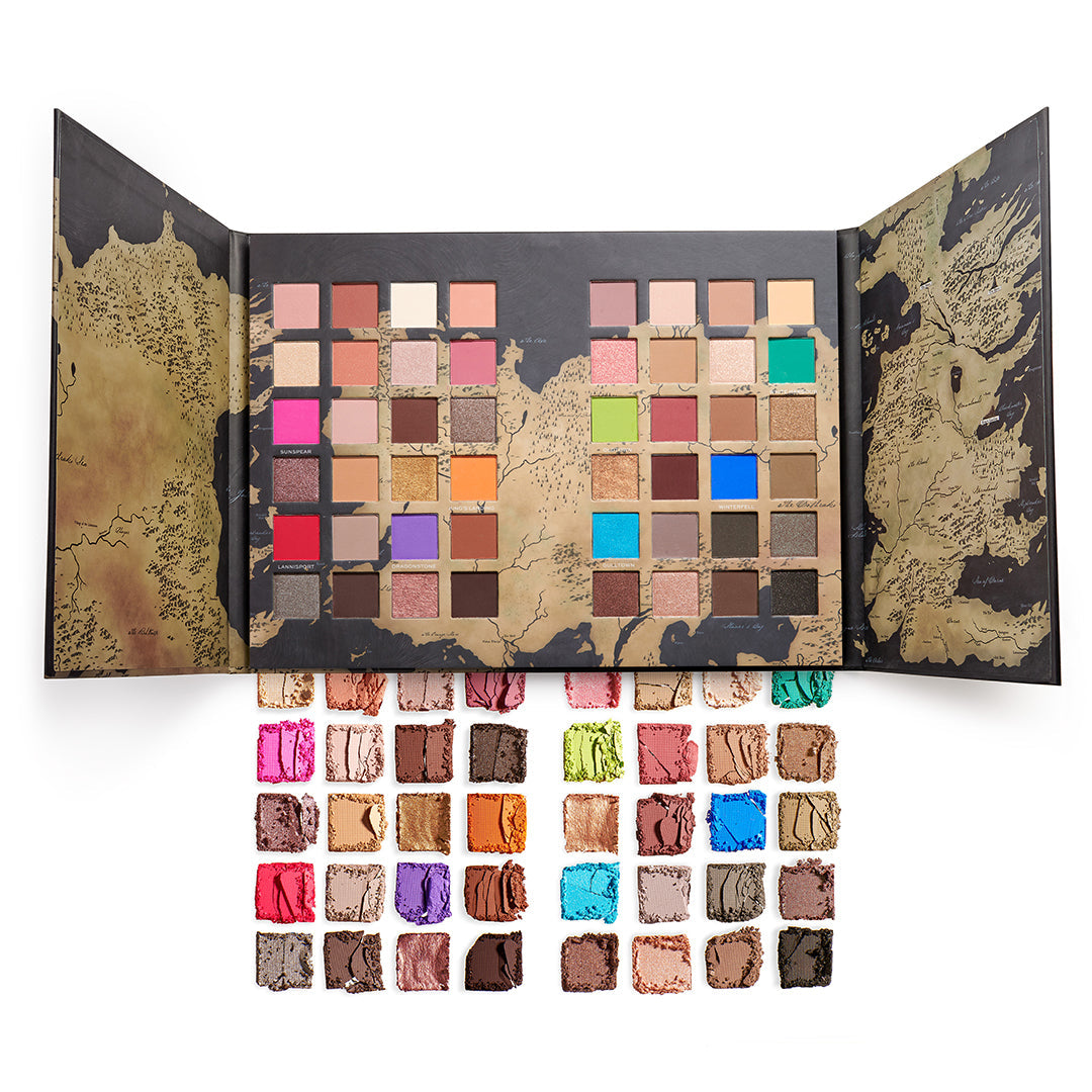 Makeup Revolution X Game of Thrones Westeros Map Palette