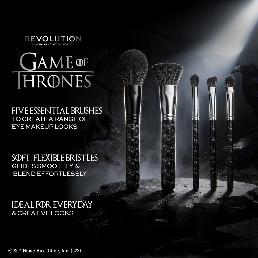 Makeup Revolution X Game of Thrones 3 Eyed Raven Brush Set