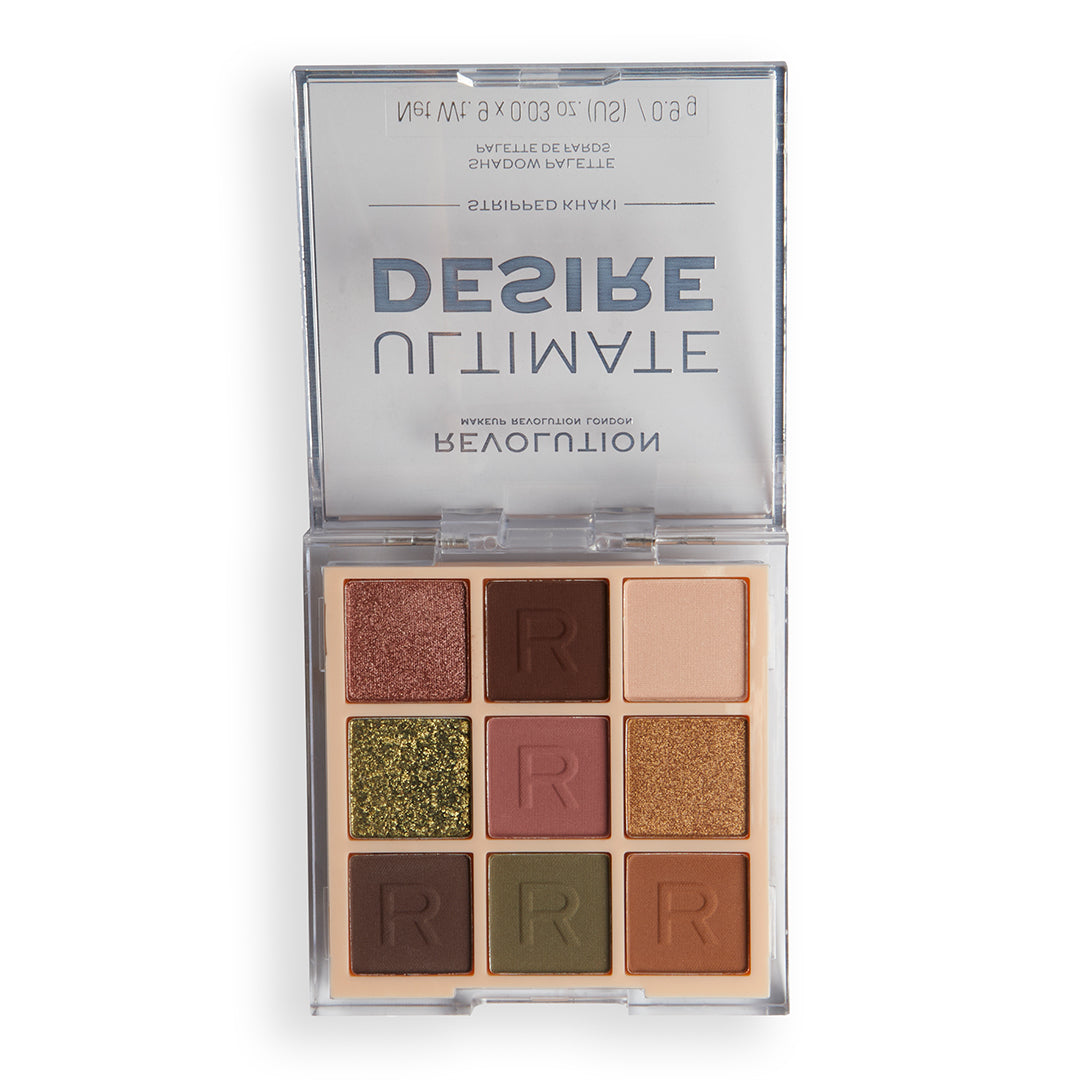 Makeup Revolution Ultimate Desire Shadow Palette Stripped Khaki