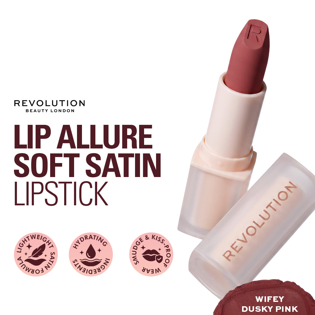 Makeup Revolution Lip Allure Soft Satin Lipstick