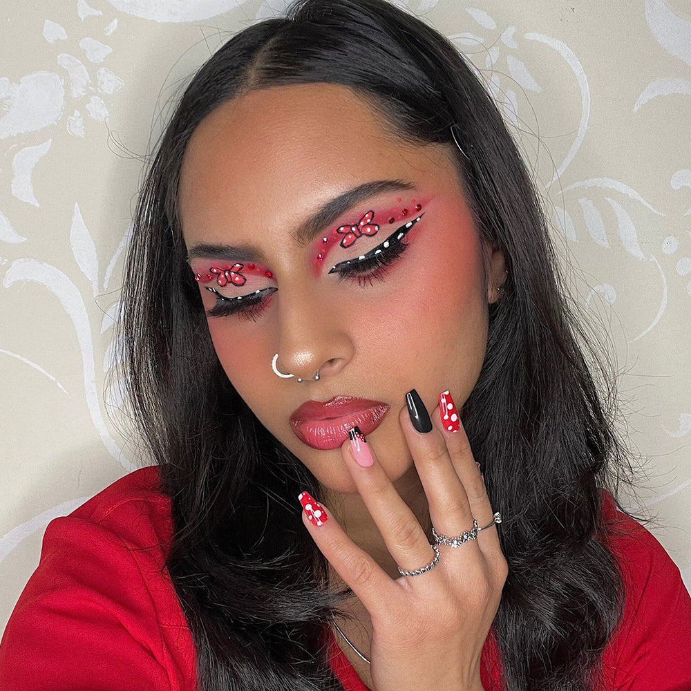 Disneys Minnie Mouse and Makeup Revolution Always In Style False Nails