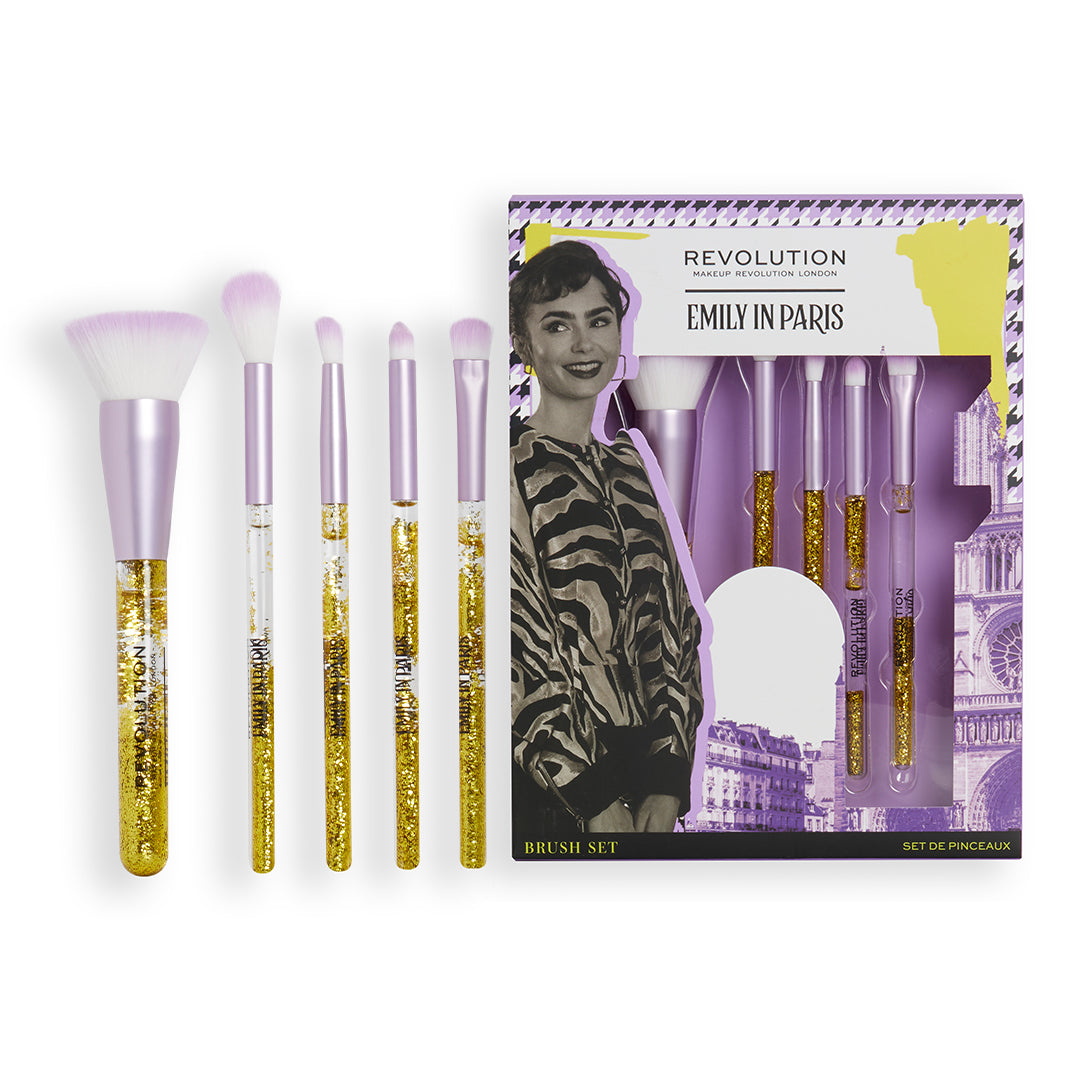 Makeup Revolution X Emily In Paris Tres Chic Brush Set