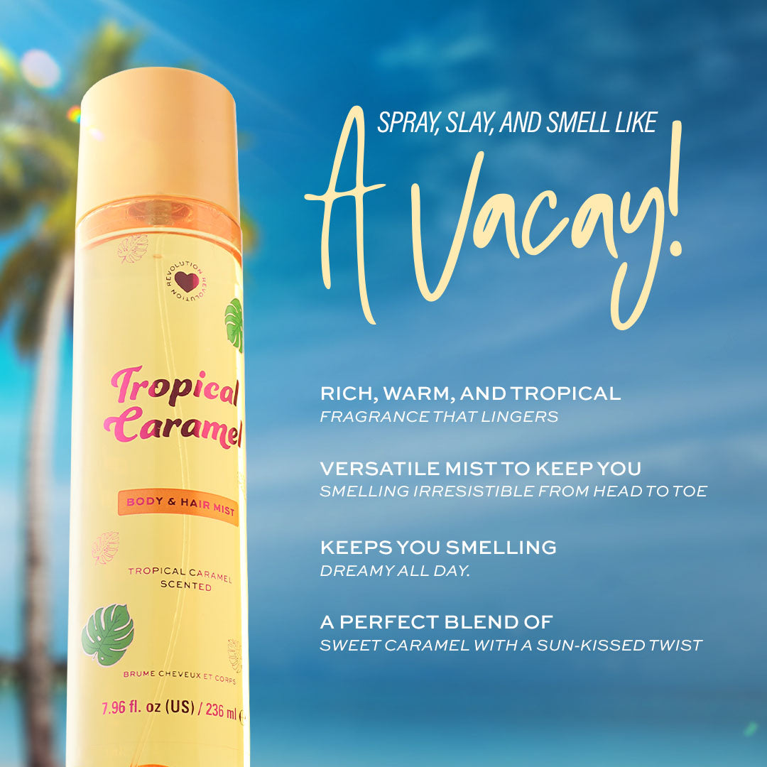 I Heart Revolution Hair & Body Mist – Blossom Bloom & Tropical Caramel
