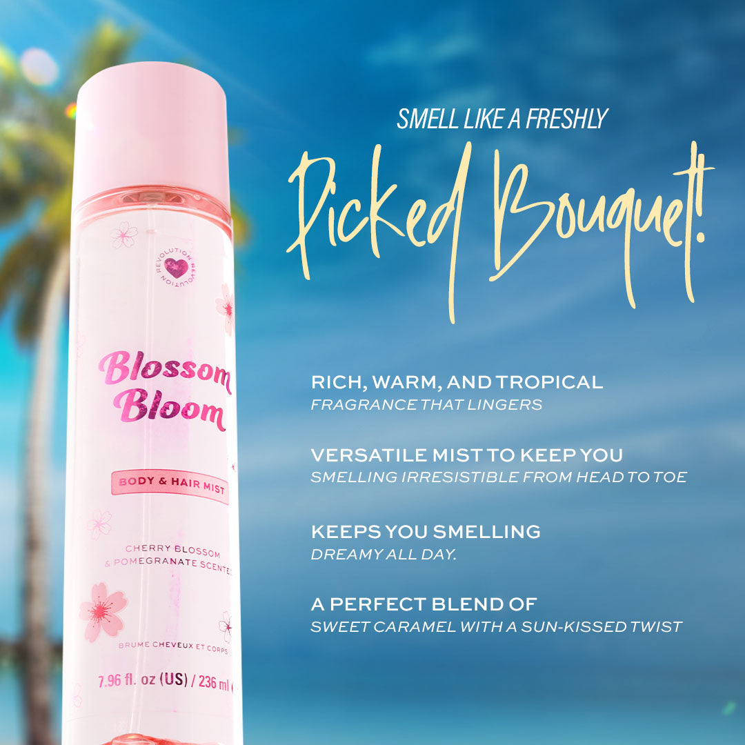 I Heart Revolution Hair & Body Mist – Blossom Bloom & Tropical Caramel
