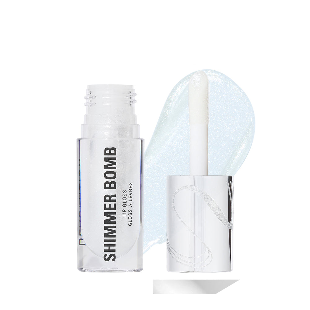 Revolution Metallic Muse Shimmer Bomb Lip Gloss Frosted Muse