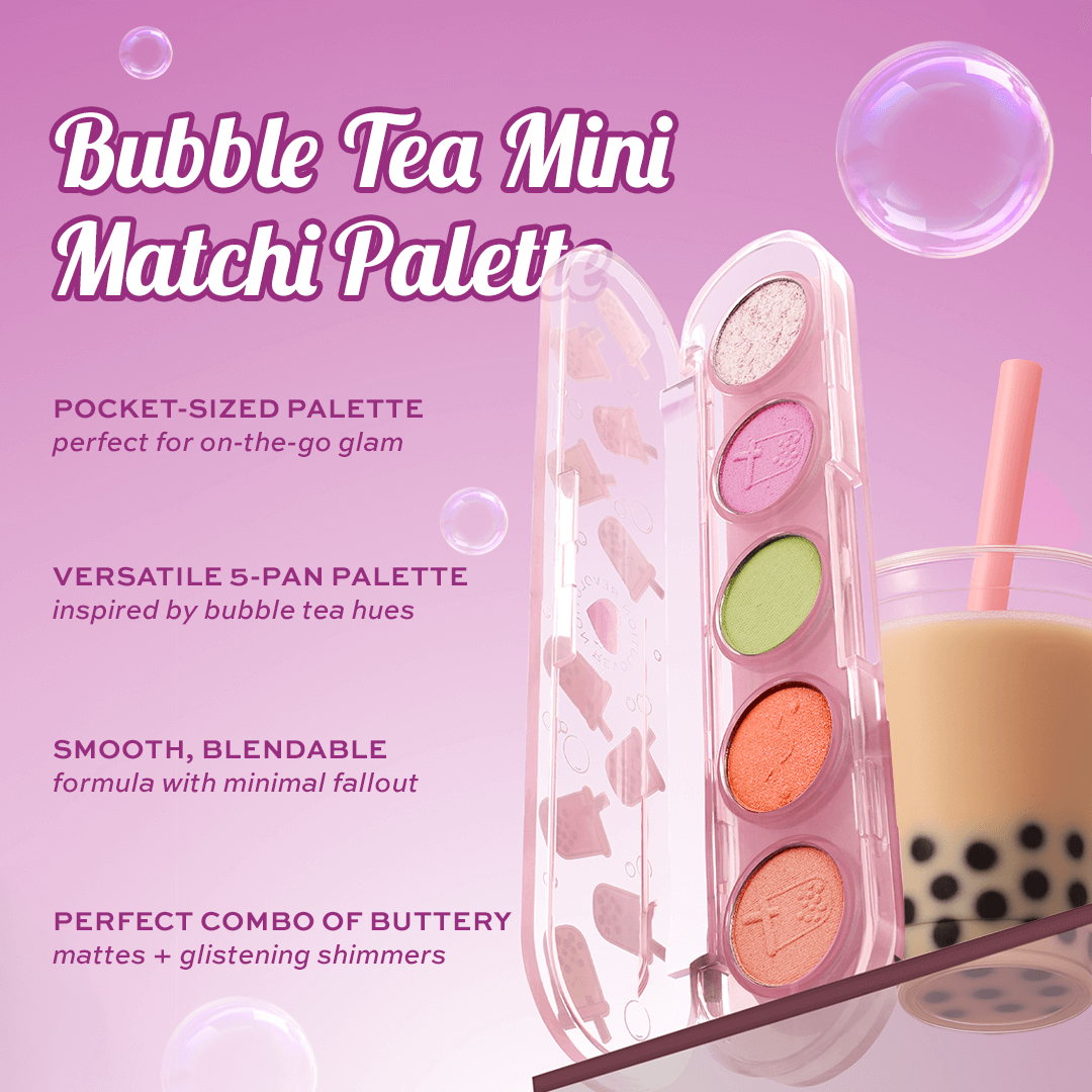 I Heart Revolution Bubble Tea 8-in-1 Essentials – Complete Glow & Care Kit