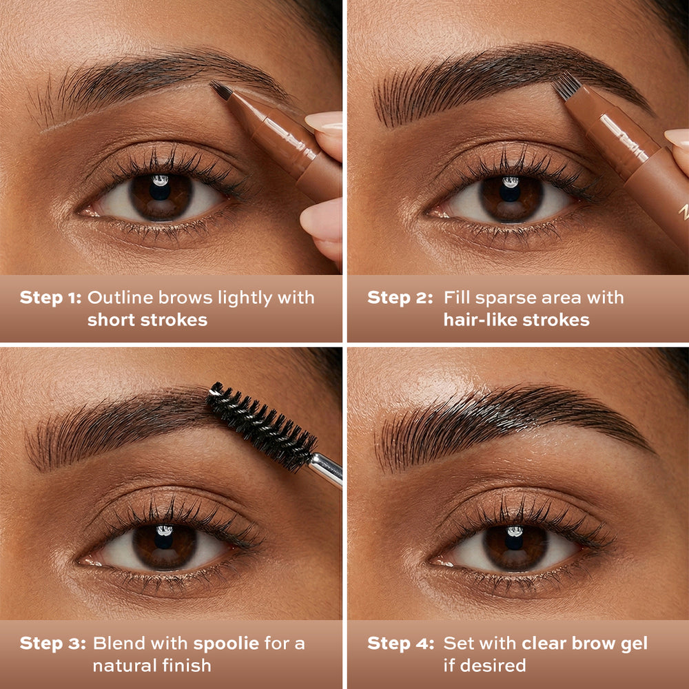 Makeup Revolution Instant Brow Hair Pen - Warm Brown