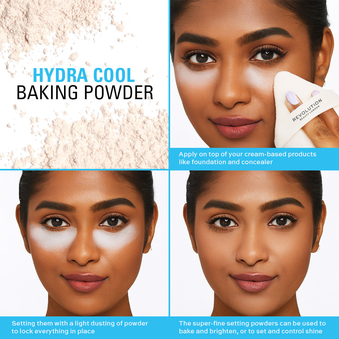 Revolution Hydra Cool Cooling Loose Baking Powder - Translucent