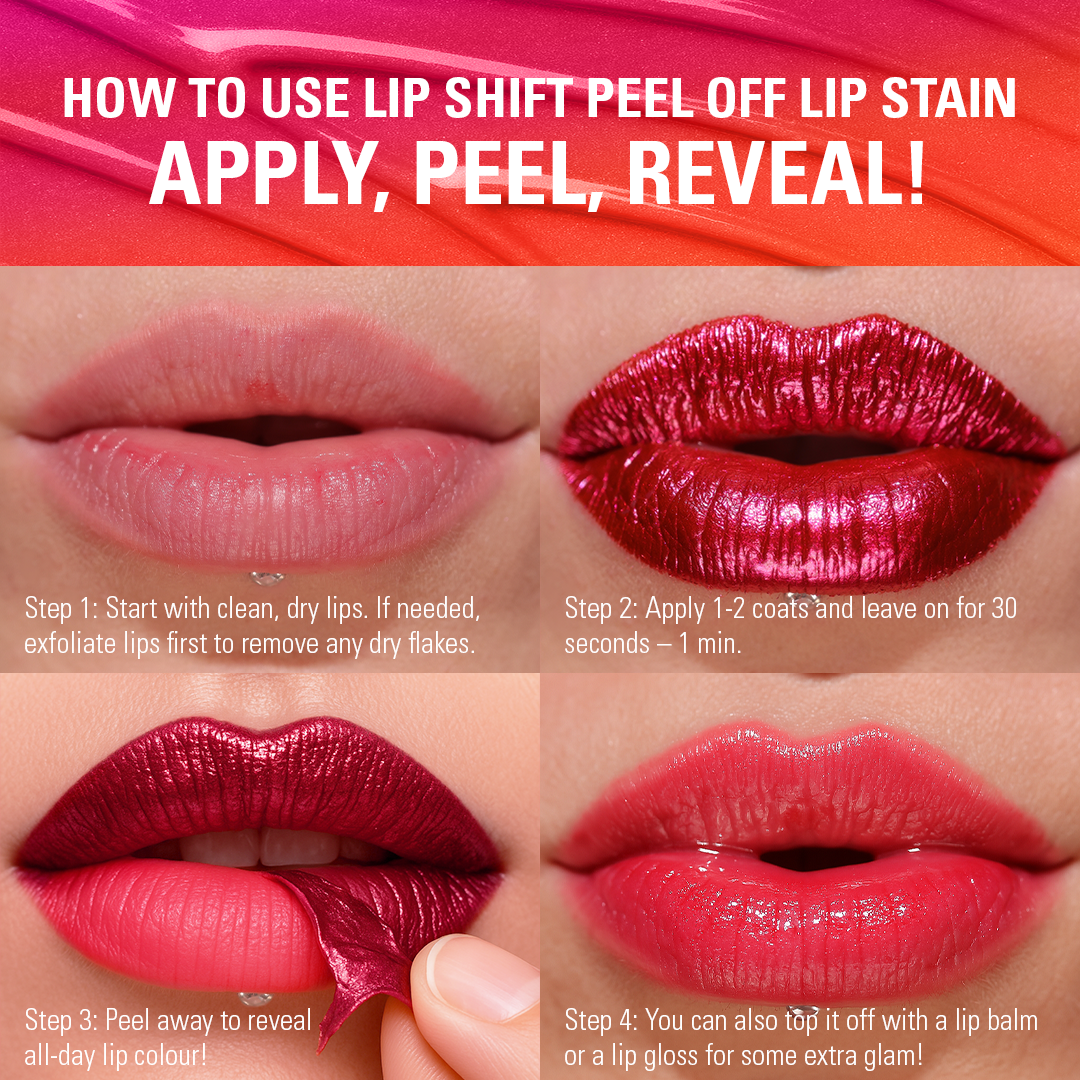 Sunset Lip Shift Peel Off Lip Stain - Flushed Pink