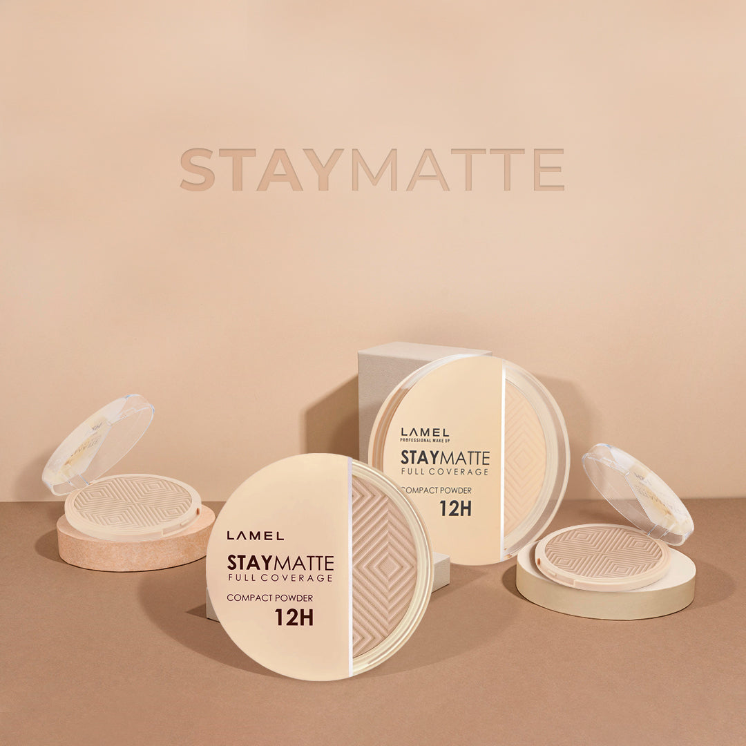 Lamel Stay Matte Compact Powder-cold-ivory-402