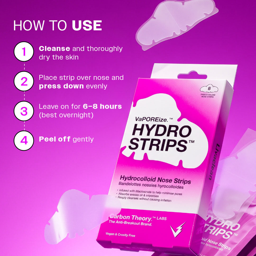 Carbon Theory VaPOREize Nose Pore Strips with Niacinamide x8