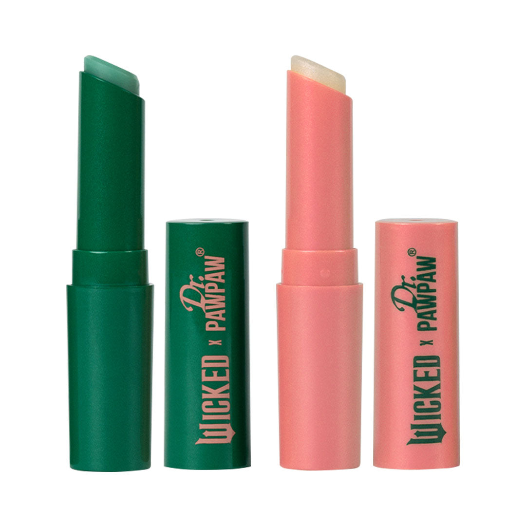 Dr.PAWPAW x WICKED Enchanting and Glimmer Ph Lip Balm Duo Pack