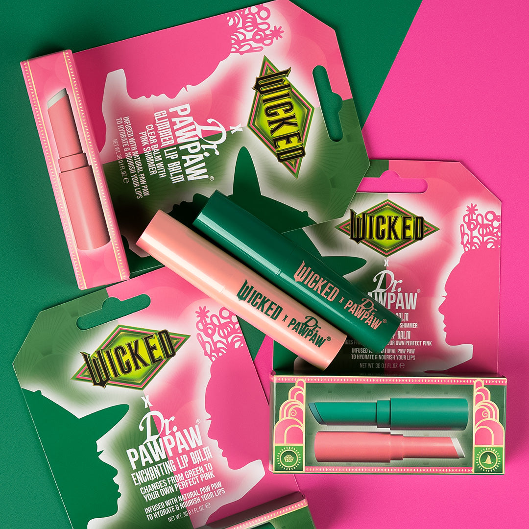 Dr.PAWPAW x WICKED Enchanting and Glimmer Ph Lip Balm Duo Pack