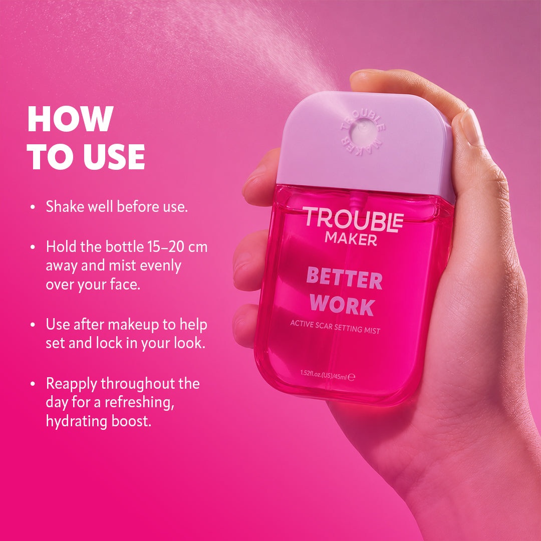 Trouble Maker Better Work Active Scar Setting Mist