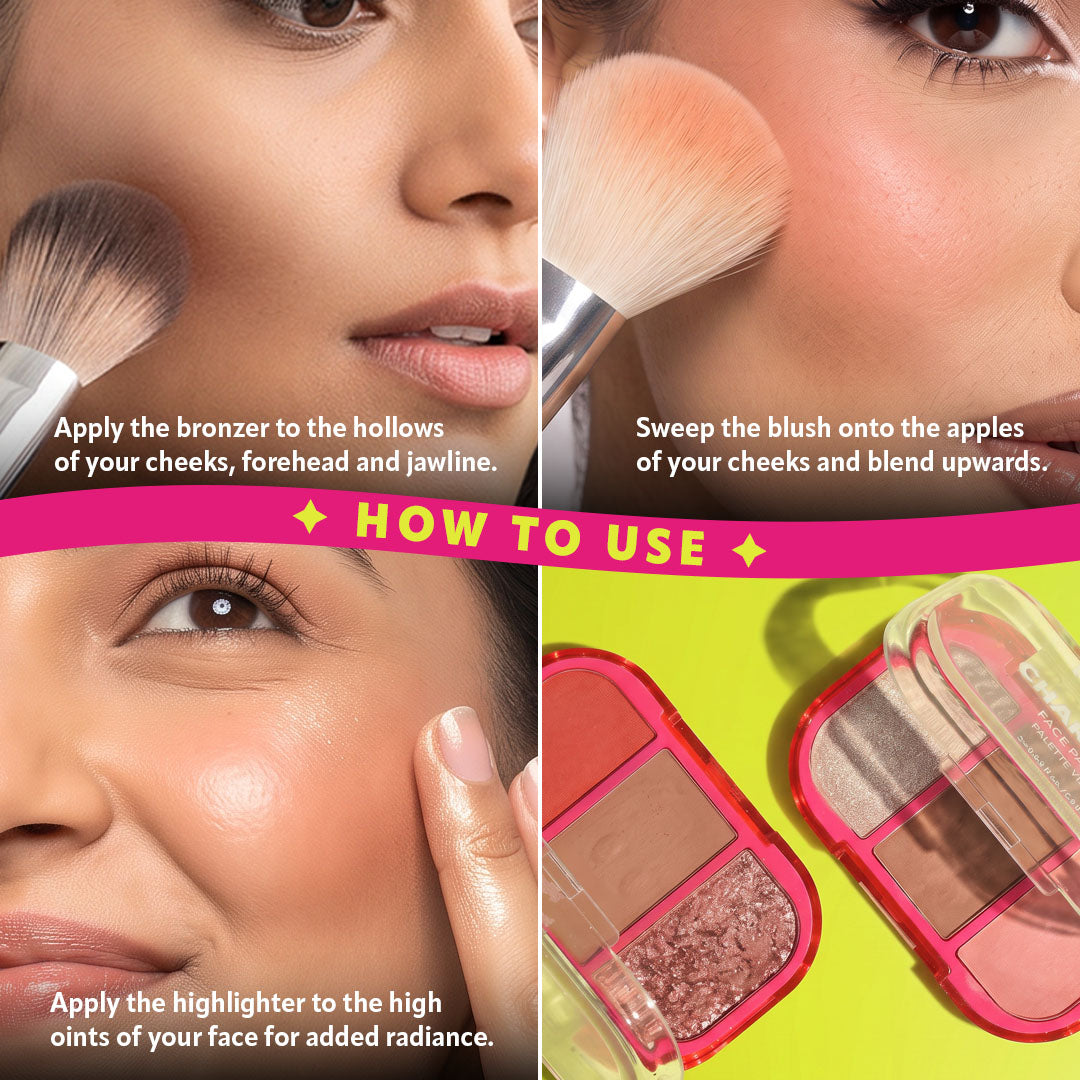 Charm Bar Face Trio Palette