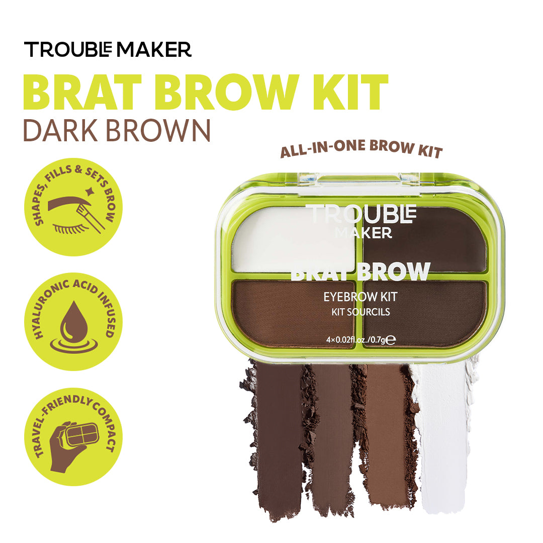 Brat Brow Kit Dark Brown