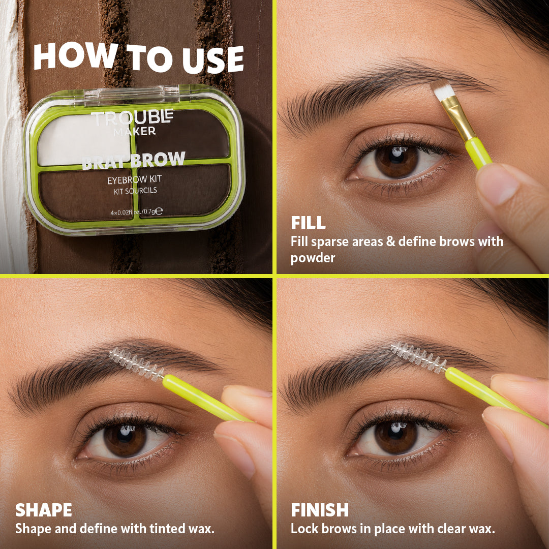 Brat Brow Kit Dark Brown