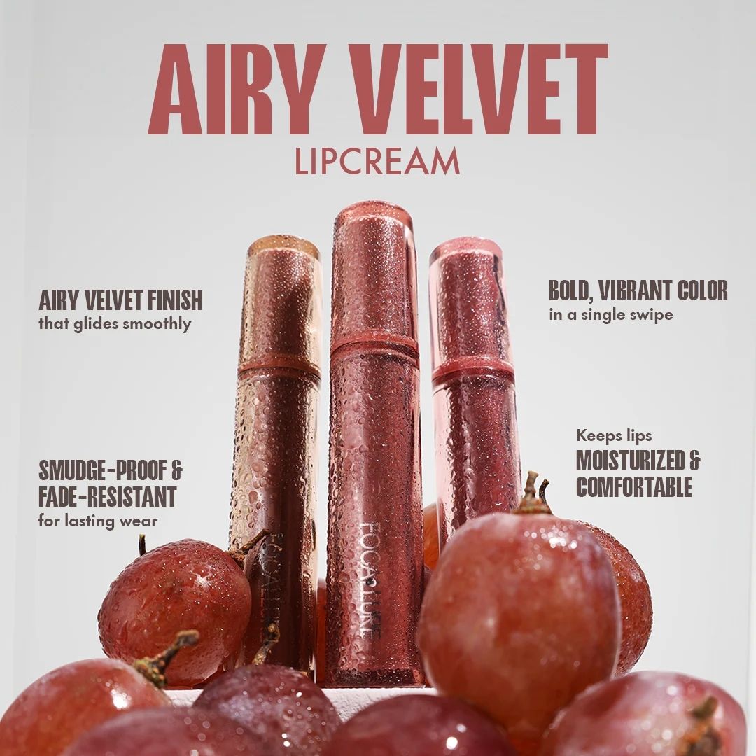 Focallure Airy Velvet Lipcream - Pack of 3