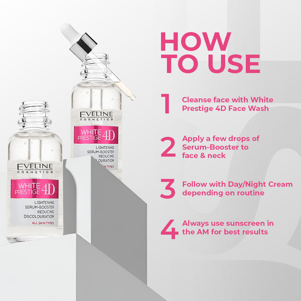 White Prestige 4D Lightening Serum-booster Reducing Discolouration 18ml