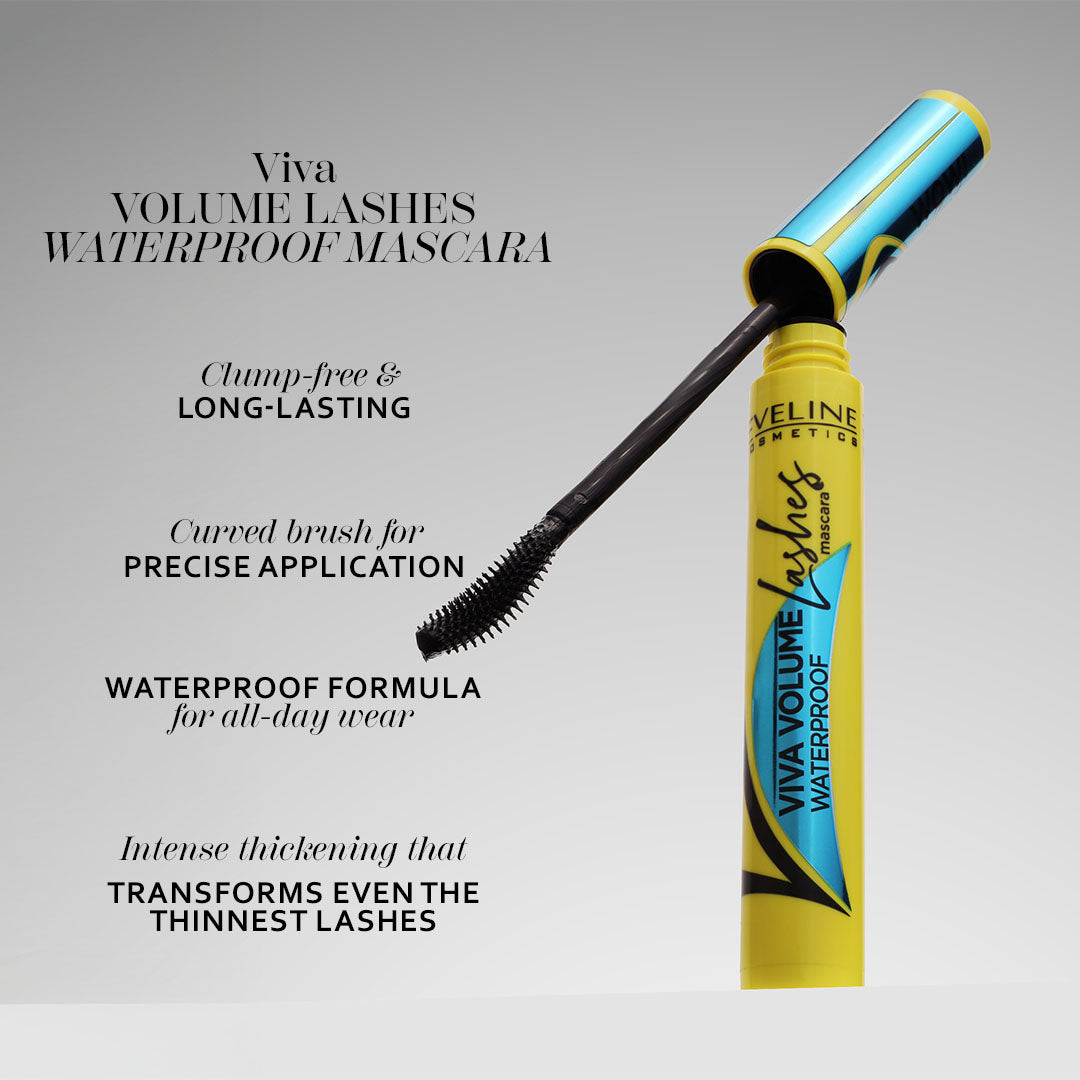 Eveline Cosmetics Viva Volume Lashes Waterproof Mascara BLACK 10 ml