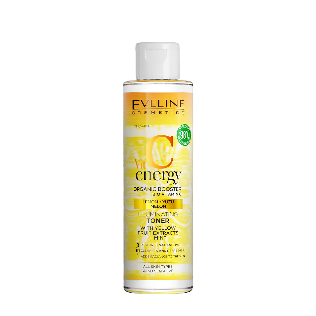 Eveline Cosmetics Vit C Energy Organic Booster Illuminating Toner 3-In-1 200ml