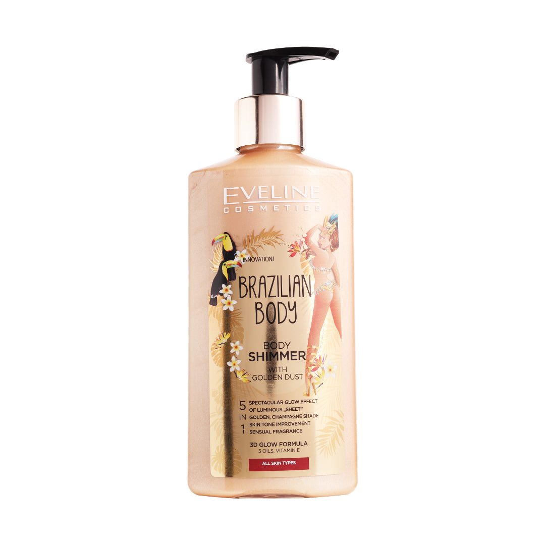 Eveline Cosmetics Brazilian Body Shimmer With Golden Dust 150 ml