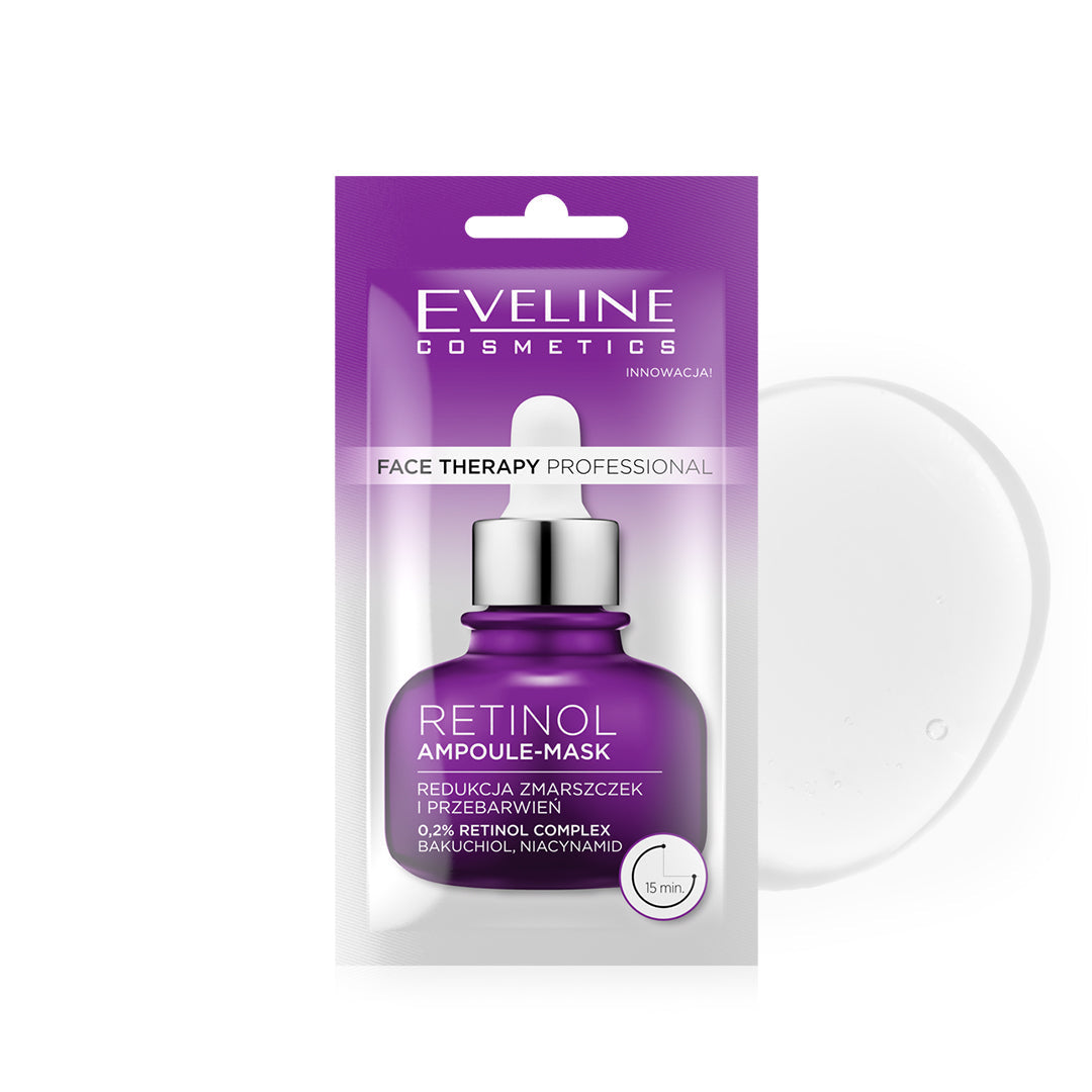 Eveline Cosmetics Face Therapy Professional Retinol Ampule-Mask 8Ml