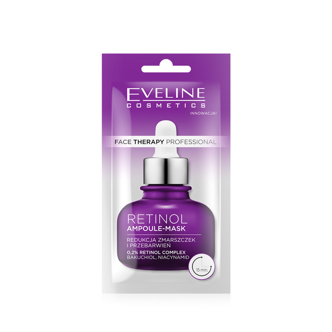 Eveline Cosmetics Face Therapy Professional Retinol Ampule-Mask 8Ml