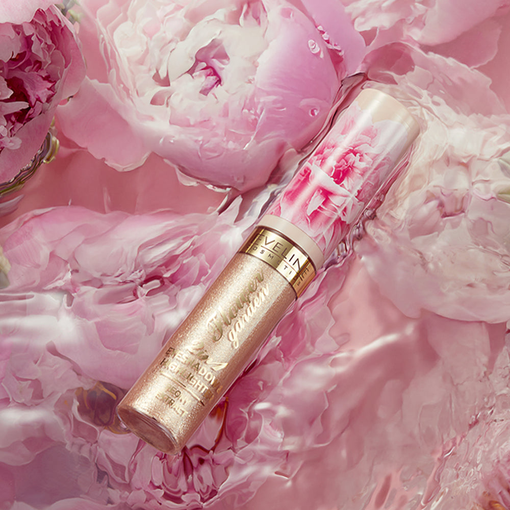 Eveline Cosmetics Flower Garden Eyeshadow & Highlighter-Golden Shade 6.5 ml