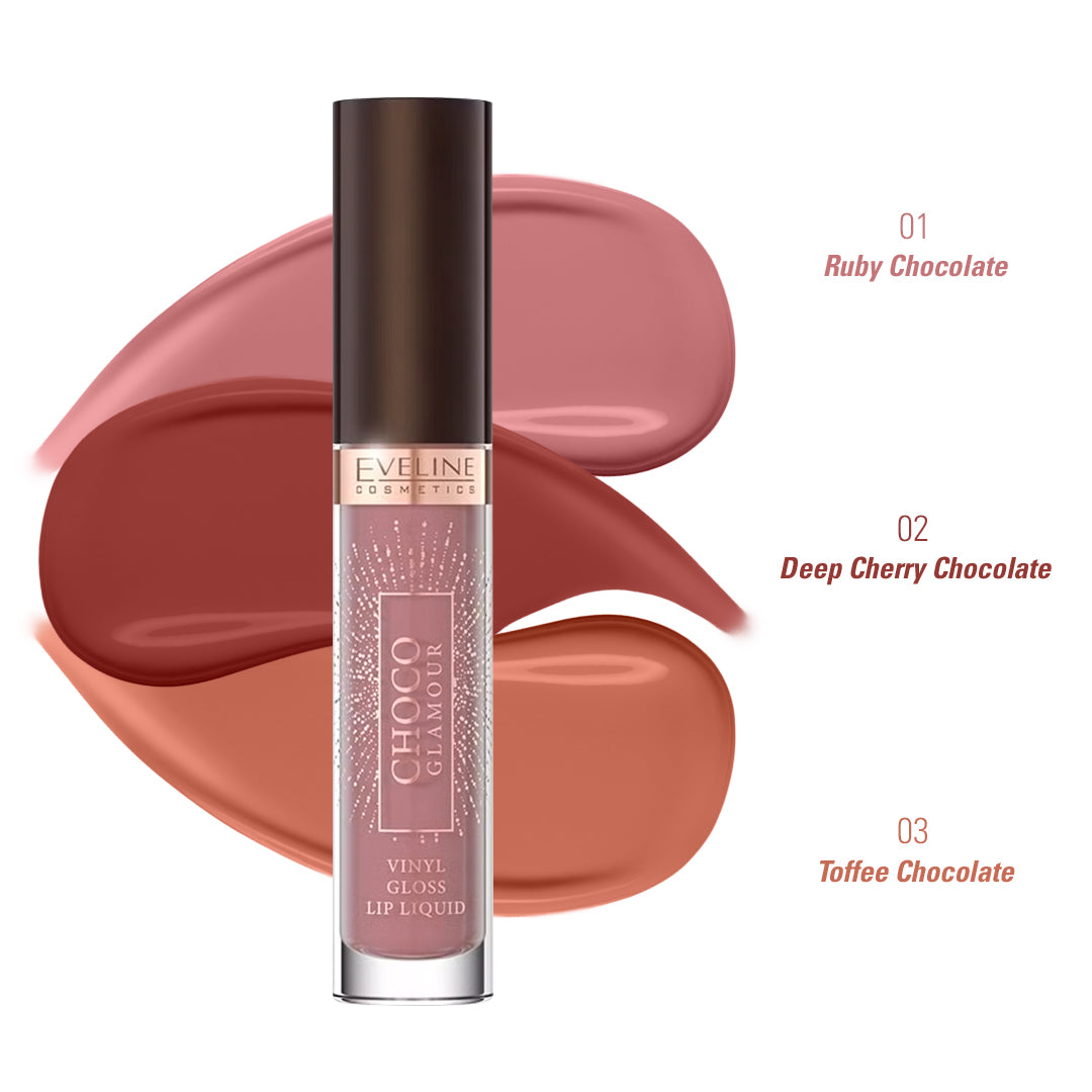 Eveline Cosmetics Choco Glamour Vinyl Gloss Lip Liquid