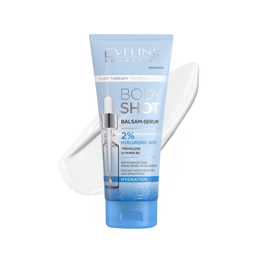 Eveline Cosmetics Body Shot Balm-serum 2% Hyaluronic Acid Hydration 200 ml