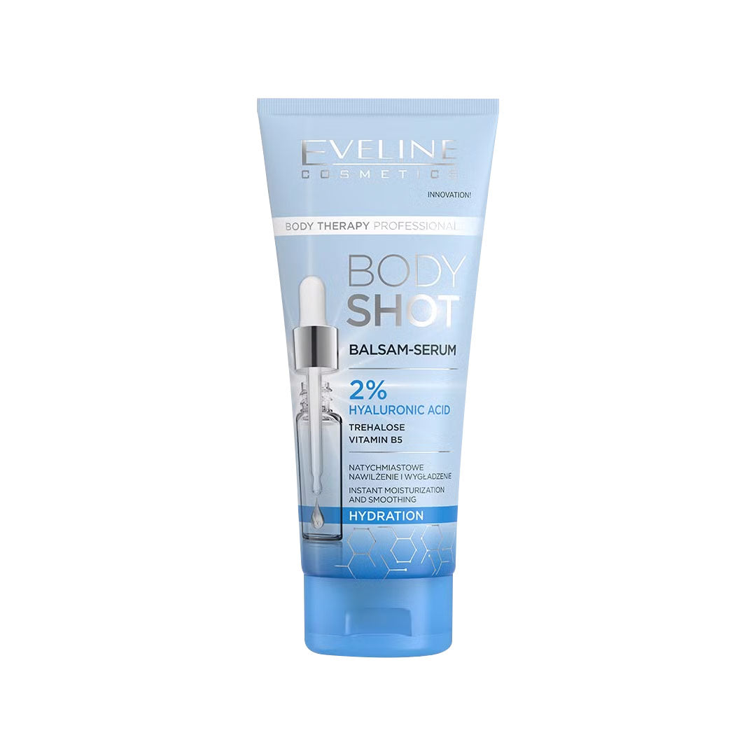 Eveline Cosmetics Body Shot Balm-serum 2% Hyaluronic Acid Hydration 200 ml