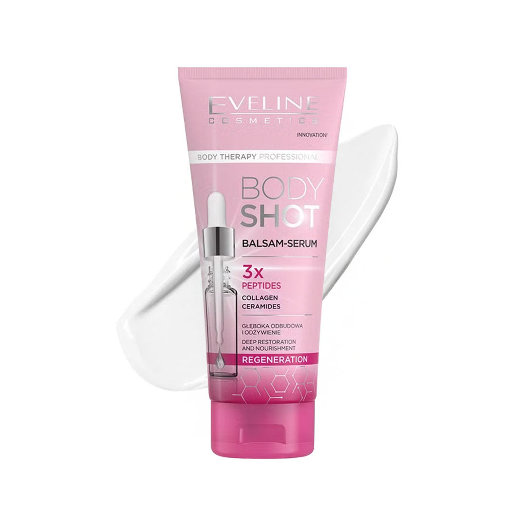 Eveline Cosmetics Body Shot Balm-serum 3x Peptides Collagen Regeneration 200 ml