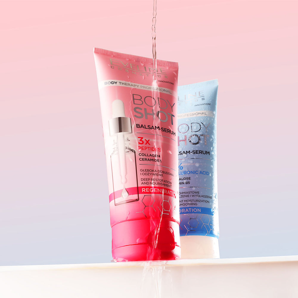 Eveline Cosmetics Body Shot Balm-serum 3x Peptides Collagen Regeneration 200 ml